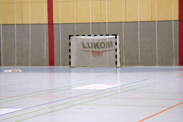 Handball-Tornetz mit Netzbranding